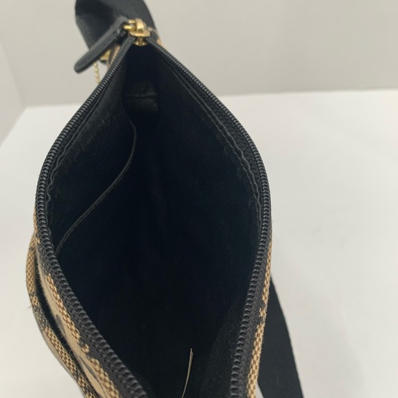 Coach Signature Black and Tan Striped Swingpack/Crossbody Bag - Picture 5 of 8